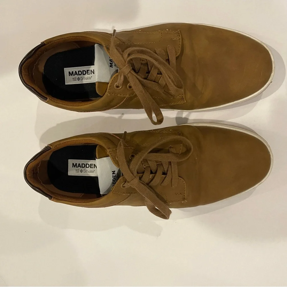Madden Men's‎ Brown Low-Top Casual Sneakers Size 9 Ortholite Insoles